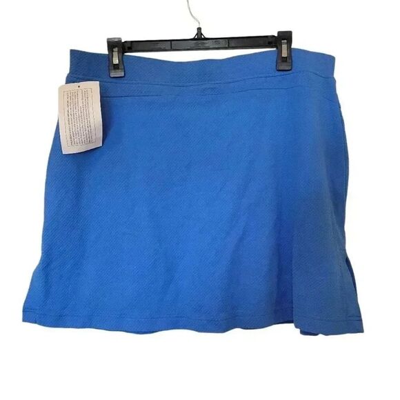 Tehama Women's Blue & White Nylon/Spandex Pro Golf Tennis Golf Athletic Skirt Sk - Picture 4 of 8